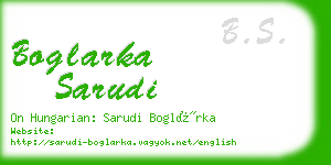 boglarka sarudi business card